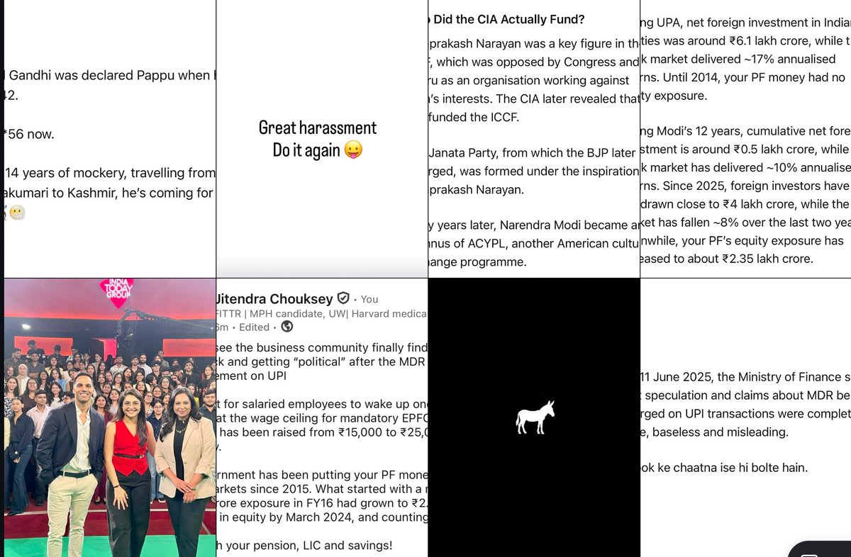 Olataslayer's tweet photo. 𝐉𝐢𝐭𝐞𝐧𝐝𝐫𝐚 𝐂𝐡𝐨𝐮𝐬𝐤𝐞𝐲 : 
Zerodha has invested in his startup. Just look at JC’s Instagram timeline — you’ll see how frustrated, radical, and deep into fake news he has gone. Completely rogue, mad and frustrated. https://t.co/ezN3jB5JIM