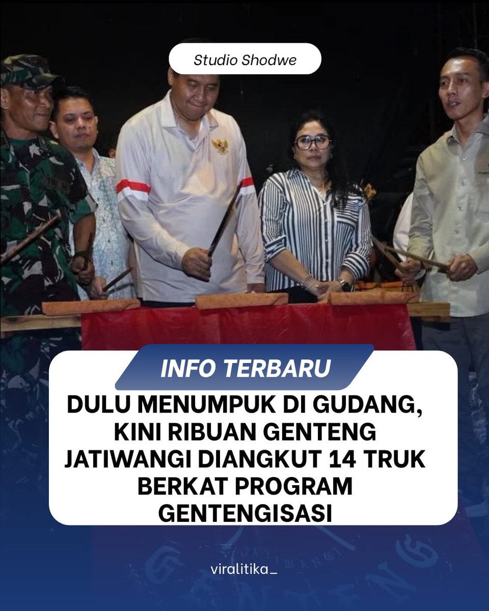 viralitika's tweet photo. Info terbaru! Ribuan genteng Jatiwangi siap distribusikan berkat Program Gentengisasi. Dari gudang menumpuk, kini 14 truk mengangkut genteng untuk rumah rakyat! #Gentengisasi #Jatiwangi #RumahRakyat https://t.co/3lp8MN0kHJ