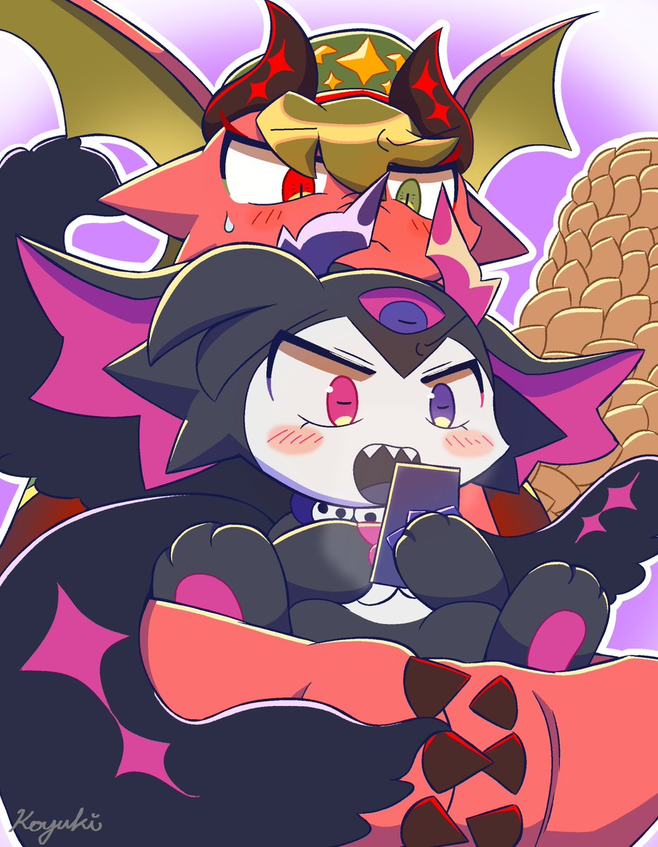 Koyuki_devivivi's tweet photo. どっちがパパなのやら…… https://t.co/h2vJ7fT5nu
