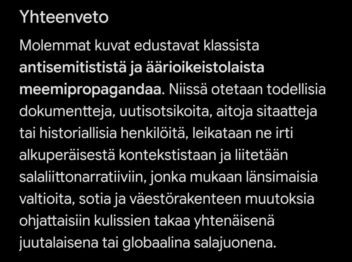 FinPeasant's tweet photo. @Archtypefinno @HiItunenMika Rakastan näitä teidän kellarissa väsättyjä meemikuvia, joilla ei ole todellisuuden kanssa mitään tekemistä.

Gemini pystyi debunkkaamaan kaiken muutamassa sekunnissa. Kannattaa fact checkata omat jutut ettei tule nolatuksi! 😏 https://t.co/P5gTwRYSpb