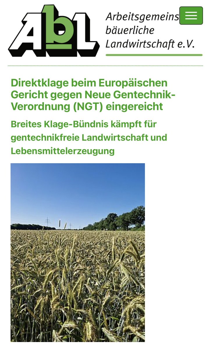 ViaCampesinaBE's tweet photo. 🇪🇺⚖️ Direktklage beim Europäischen Gericht gegen Neue #Gentechnik-Verordnung #NGT eingereicht 🧬

🇩🇪 Breites Klage-Bündnis kämpft
🌱 für gentechnikfreie Landwirtschaft 
und Lebensmittelerzeugung

ᯤ Presse: https://t.co/2mfdlQgs6J

#StopGMO #UNDROP
@via_campesina @AlexisDeswaef https://t.co/Bqz1BKkq7s