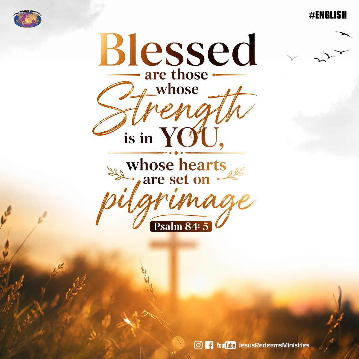 JesusRedeems_'s tweet photo. Blessed are those whose strength is in you, whose hearts are set on pilgrimage. [NIV] Psalm 84: 5
.
.
.
#promiseword #promiseverse #dailybibleverse #dailypost #dailydevotional #dailyverse #bibleverses #bible #bibleverseoftheday #bibleversedaily https://t.co/9uVgr9BwSP