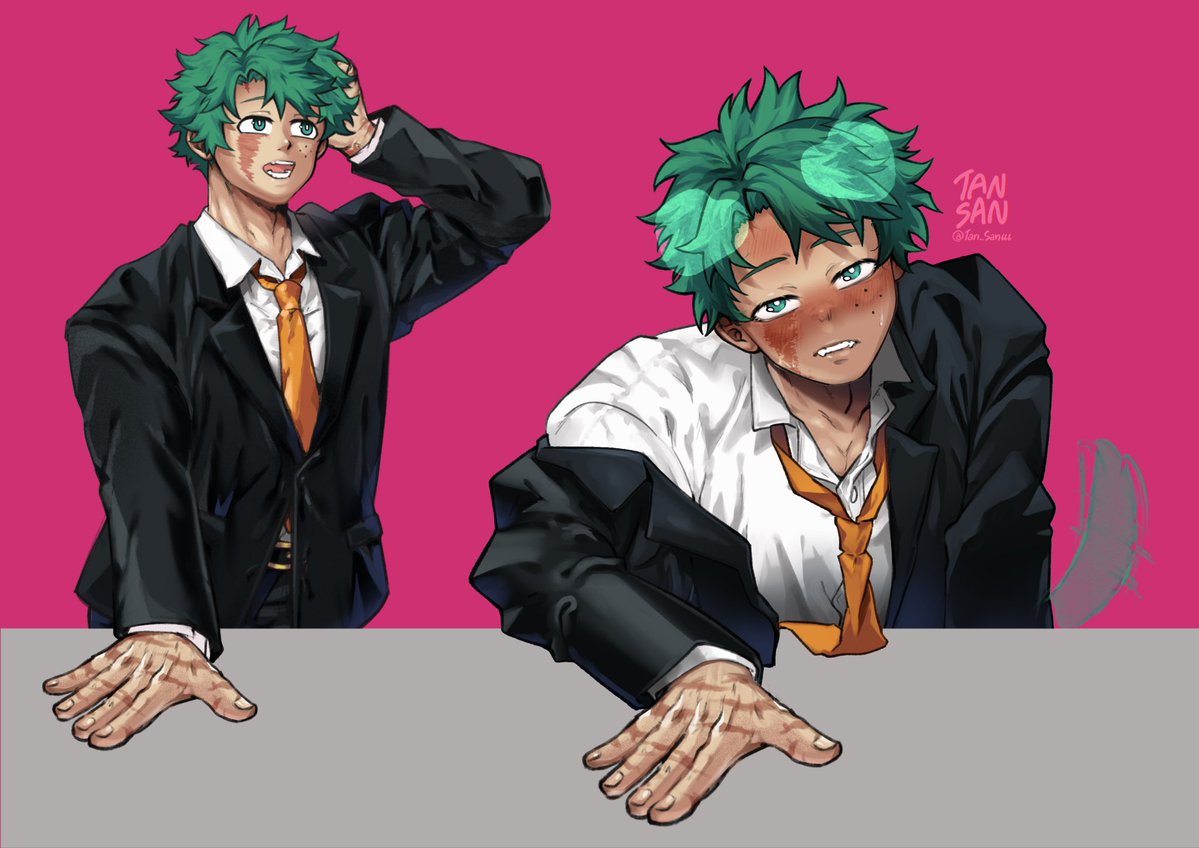 Tan_San666's tweet photo. I was originally going to make an animation, but I got sick, so I decided to just post this instead🥹
I really love Deku-sensei…🫶
#Deku #MHADEKU https://t.co/jyNK1ZMokP
