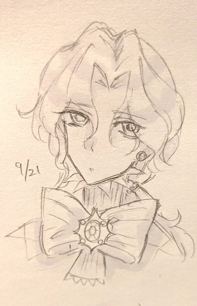 Yu_nds's tweet photo. めくらくで出たキャラ描いてみた
5体目リュボミル
今日はアナログです https://t.co/6DCWZl2Lvs
