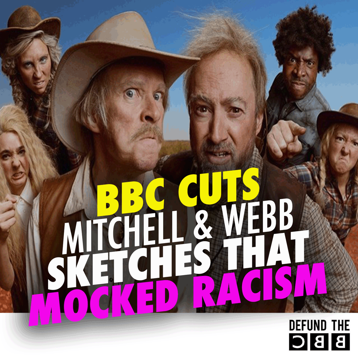DefundBBC's tweet photo. 🔥The BBC’s modern-day book burning continues.

👀It doesn’t just want to decide what you watch.

Apparently, it now wants to decide which jokes from 20 years ago you’re still allowed to see.

Even sketches mocking racism are apparently too offensive to be shown.

#DefundTheBBC https://t.co/3tjfrmBv2n