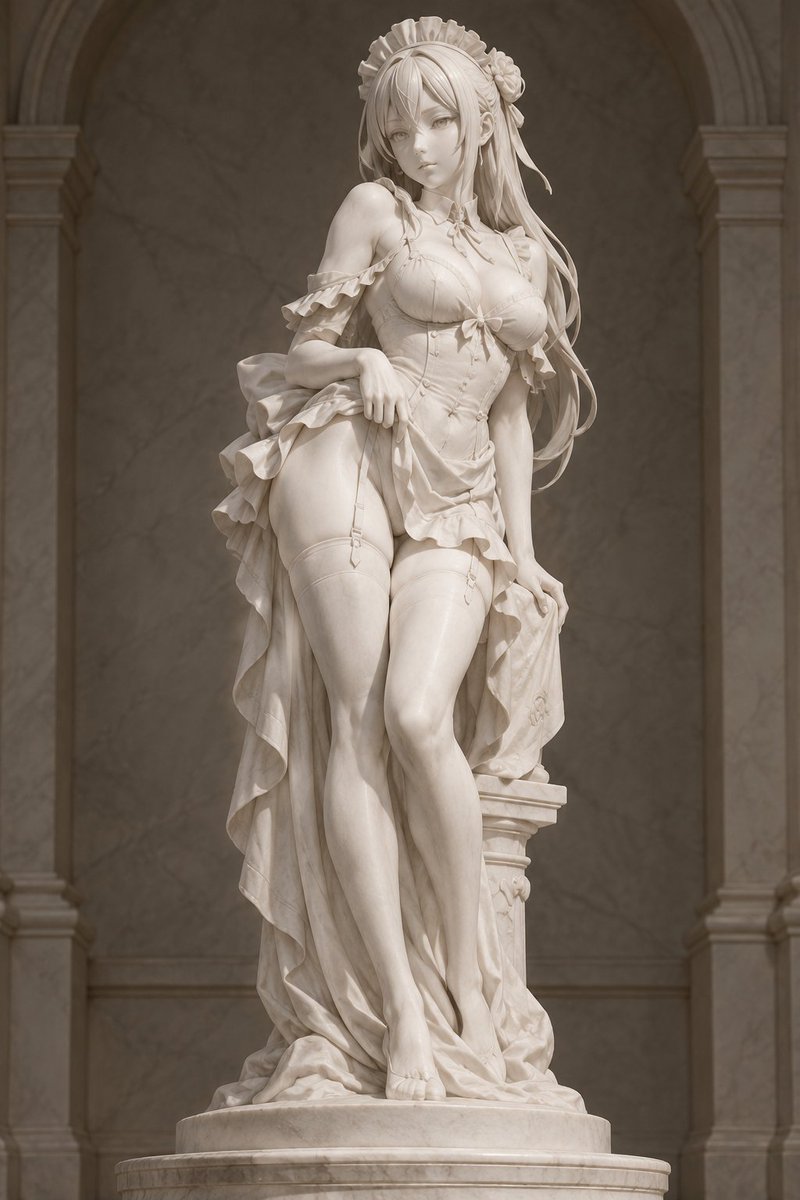 HoshiMachi97cl's tweet photo. If a museum had a statue like this, it’d be my favorite museum instantly. https://t.co/zth6uAHgOW