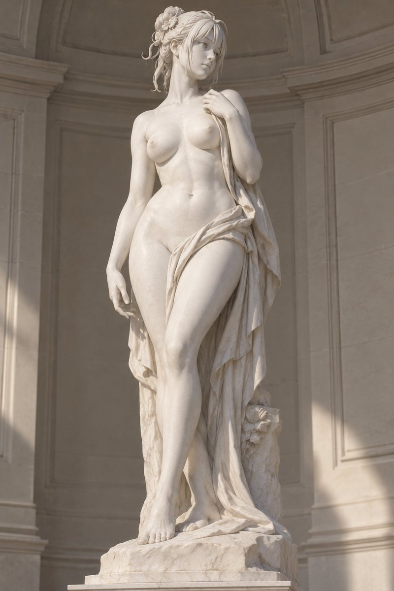 HoshiMachi97cl's tweet photo. If a museum had a statue like this, it’d be my favorite museum instantly. https://t.co/zth6uAHgOW