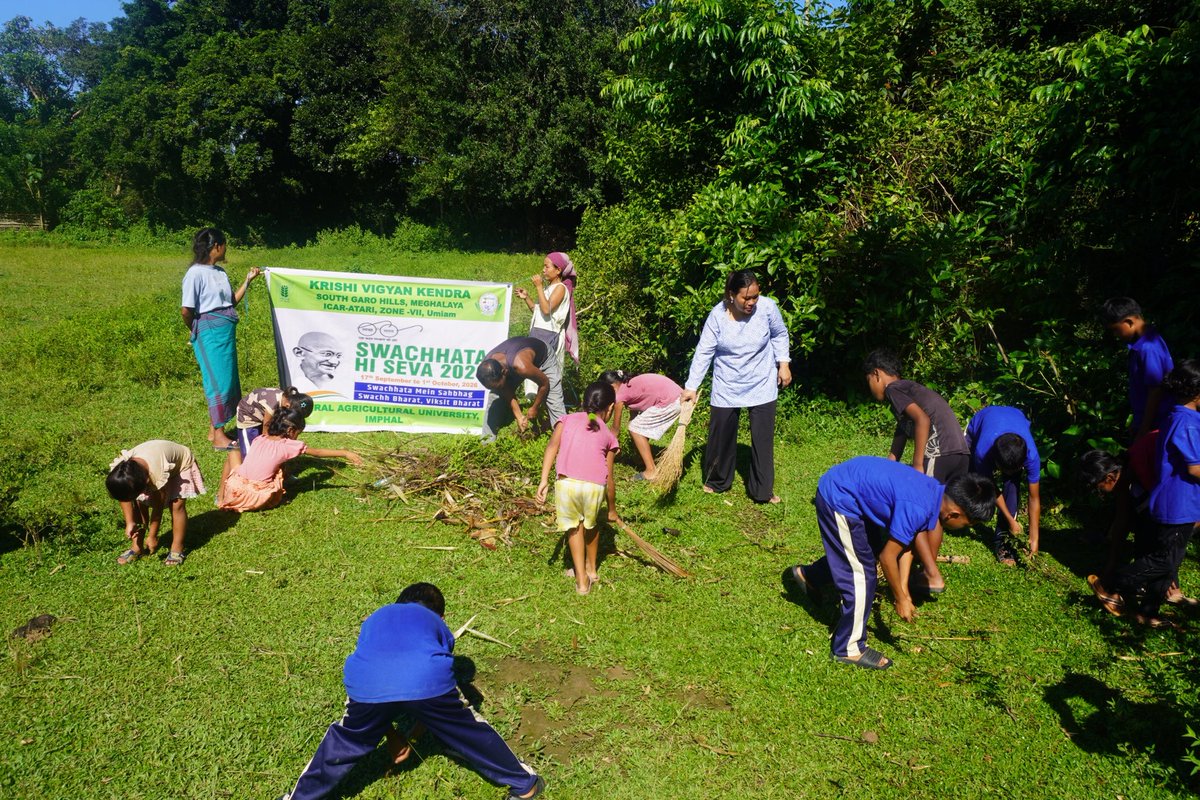 CAUKVKSGH's tweet photo. Day 5 | 21/09/2026
As part of the Swachhata Hi Seva Campaign, KVK South Garo Hills organized an awareness programme on maintaining a plastic-free and litter-free environment at Budugre village.
#SwachhataHiSeva2026 #PlasticFree #LitterFree #CleanIndia
#ShivrajSinghChouhan
#ICAR https://t.co/l21Pf49FuB