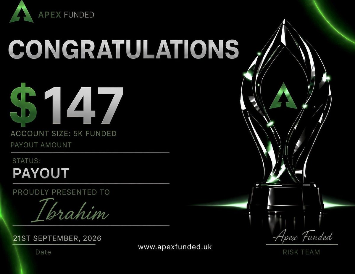 APEXFUNDED5qe's tweet photo. 💸 PAYOUTS SENT! ✅

Another batch of successful traders paid by ApexFunded. 🔥

You trade. You earn. We pay. 💰

Congratulations to everyone who received their payout! 🎉

This is what we’re building — a prop firm where traders can focus on trading while we handle the rest.

More payouts. More traders. More wins. 🚀

#ApexFunded #Payout #PropFirm #FundedTrader #Forex