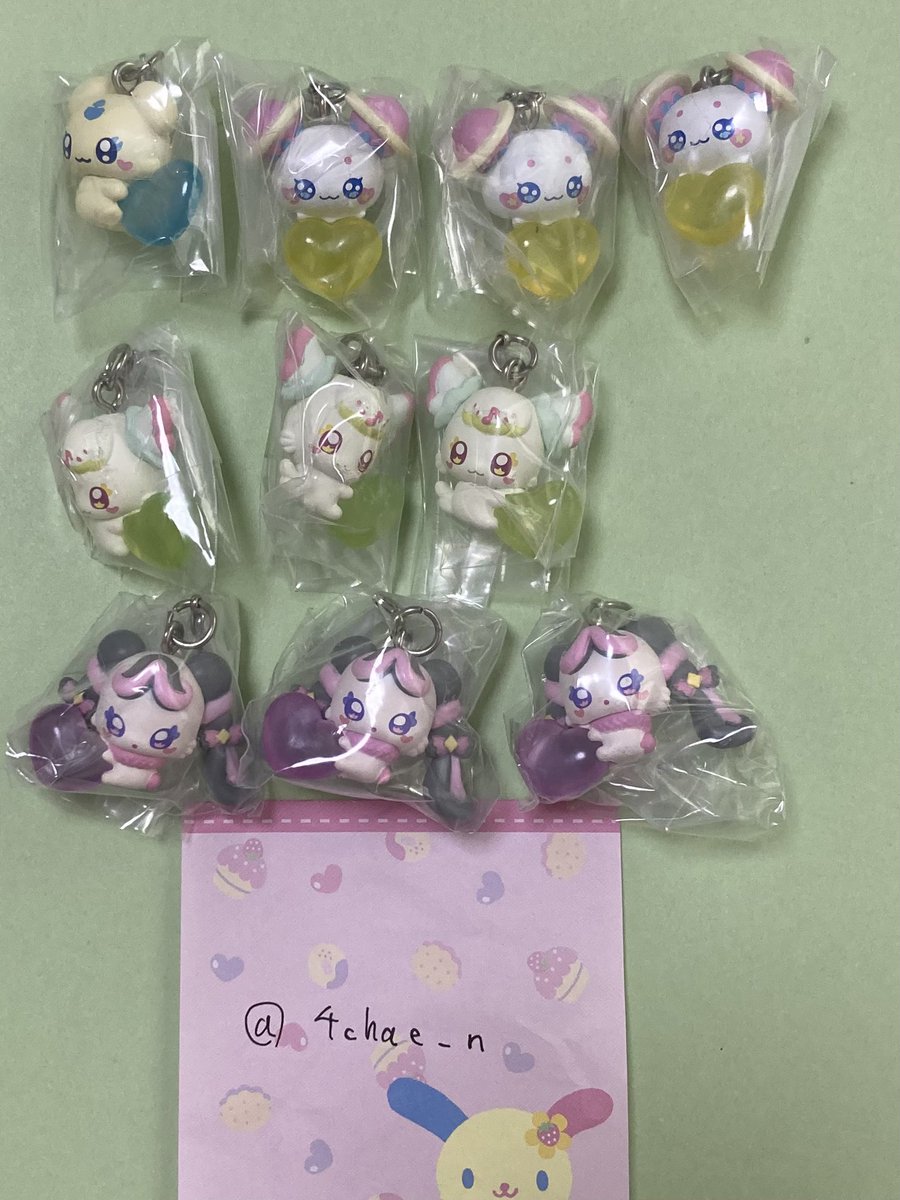 4chae_n's tweet photo. @11
ぷちきゅあ めじるしアクセサリー

交換募集

譲
しぷれ、こめこめ、にこ、きゃんでぃ
ばふ、めろろん、ぷりるん、ふわ、めっぷる

求
しふぉん

めっぷるはしふぉんと交換のみ

複数求めてます。
1点〜の交換からでも大歓迎です

交換方法:郵送 https://t.co/YDiLm4LH4W