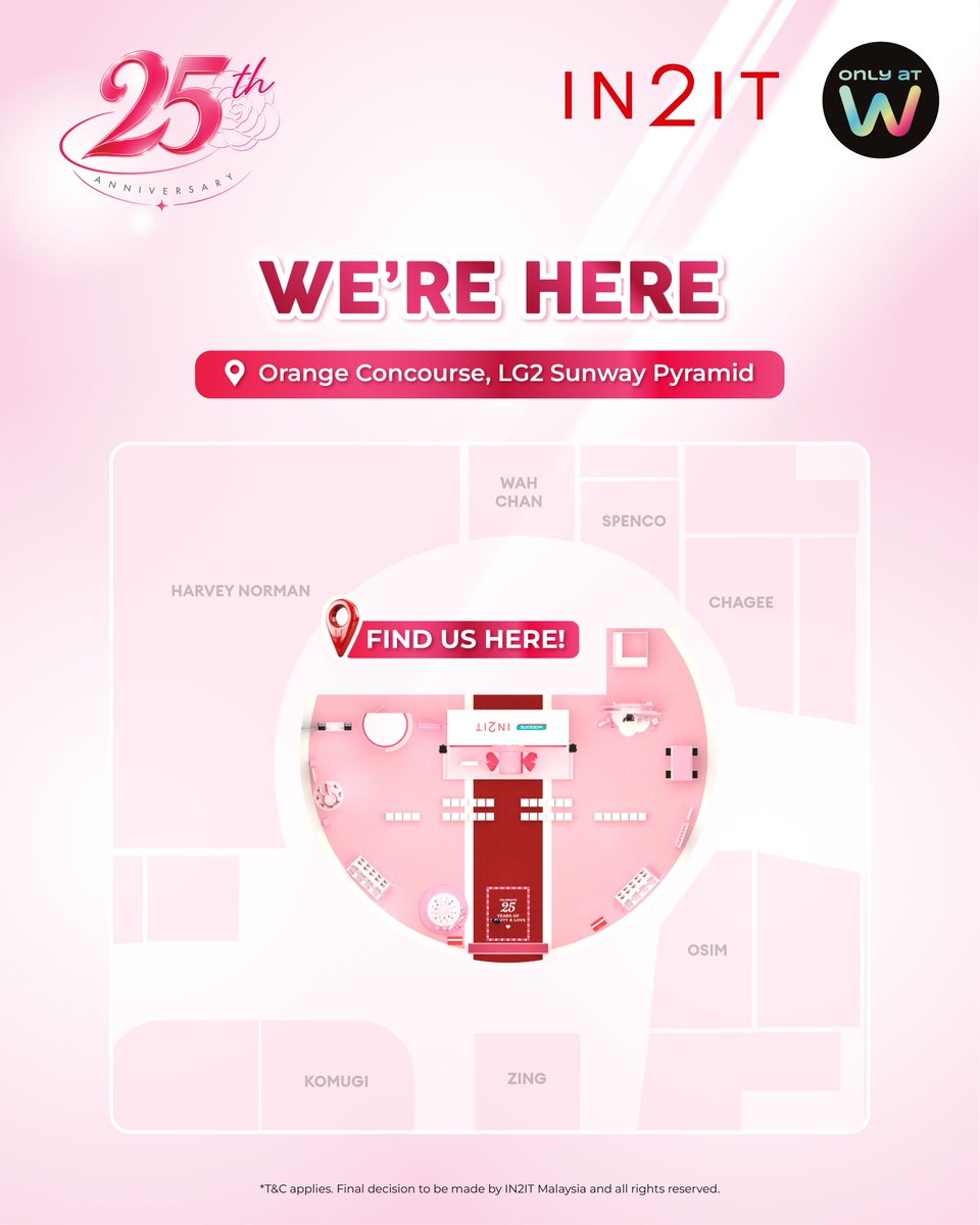 in2it_cosmetics's tweet photo. IT’S TOMORROW! 🌸✨ Something beautiful is about to begin!
.
#IN2ITMalaysia #IN2ITCosmeticsMY #IN2IT25thAnniversary #25YearsofBeautyAndLove #IN2ITXHendery #WatsonsMalaysia https://t.co/ZmJKIFShK6