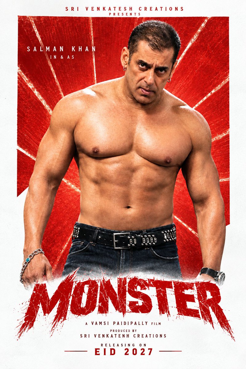 Xyne_Op's tweet photo. Salman has been trending non-stop for two days, and the hype is at an absolute peak right now.

This is the perfect moment for @SVC_official to strike. Drop the Monster poster, title reveal, or literally any update while the internet is on fire! 🔥🎬
#Monster #SalmanKhan #SVC63 https://t.co/XccKHCWdvd