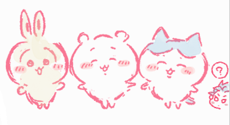 Camusnuma's tweet photo. 絵のはしっこにらくがきした🐰🐻🐱
なんか消せなくなったからあげちゃえ https://t.co/ZL5NzF9Cfe