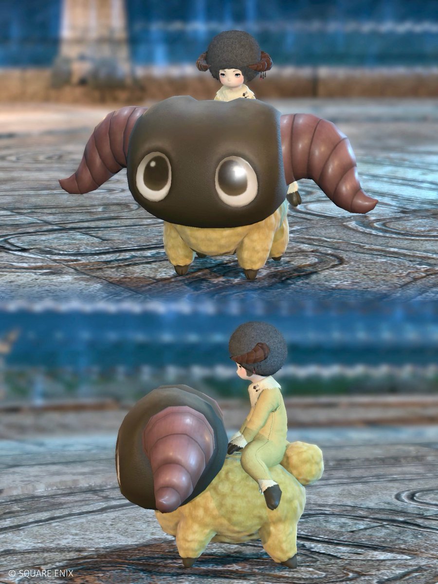 krcridill2nd's tweet photo. ヤーン姿でヤーンに乗る夢が叶いました
我ながらなかなかの高クオリティ✨
#FF14 #ララフェル https://t.co/CHoPU2CaLx