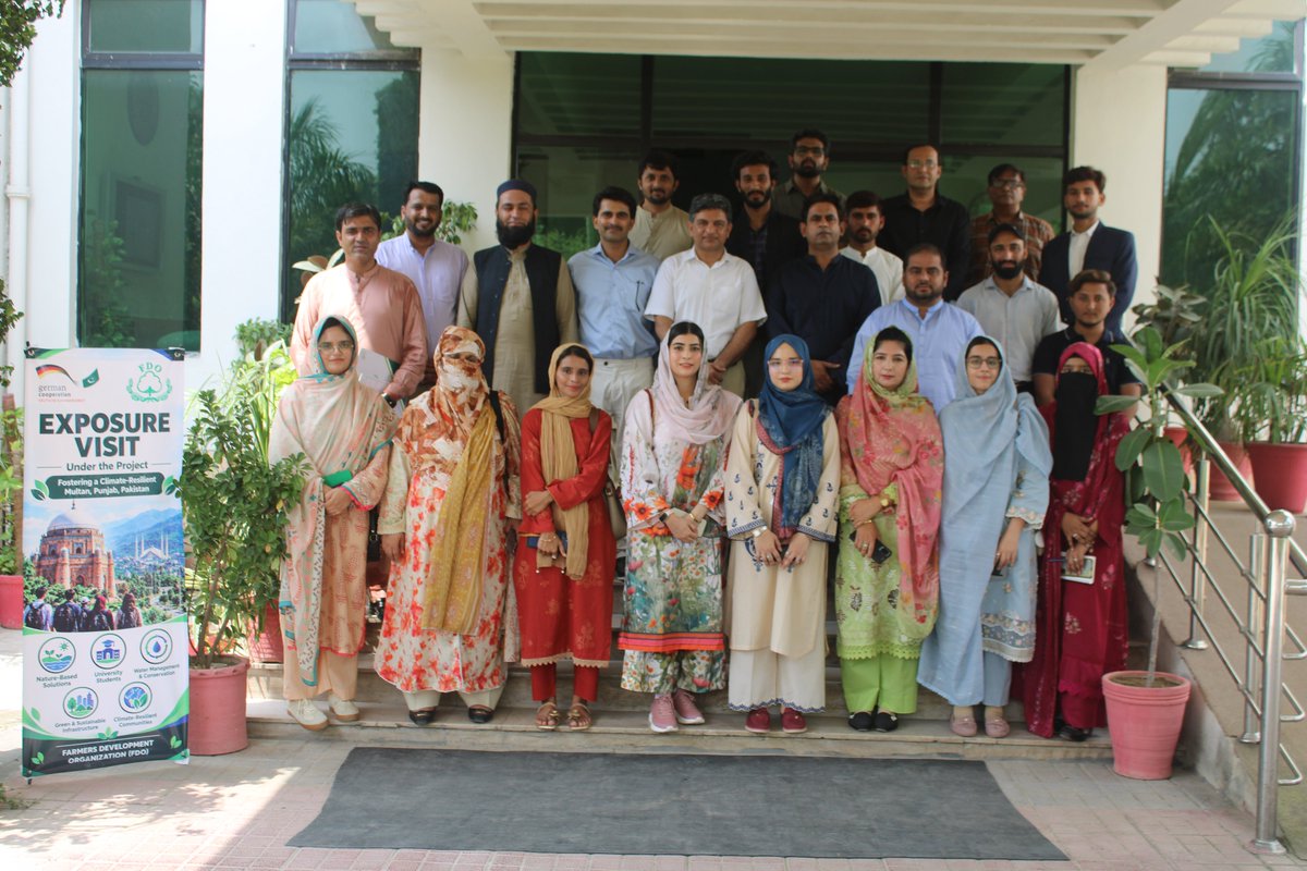 FDO_Pakistan98's tweet photo. FDO, with GIZ support under the FCRP Project, facilitated an exposure visit to Islamabad for students and faculty from BZU, MNSU &amp; Emerson University, connecting Sponge City learning with practical climate, water and weather knowledge. https://t.co/pIDNAuPjh1