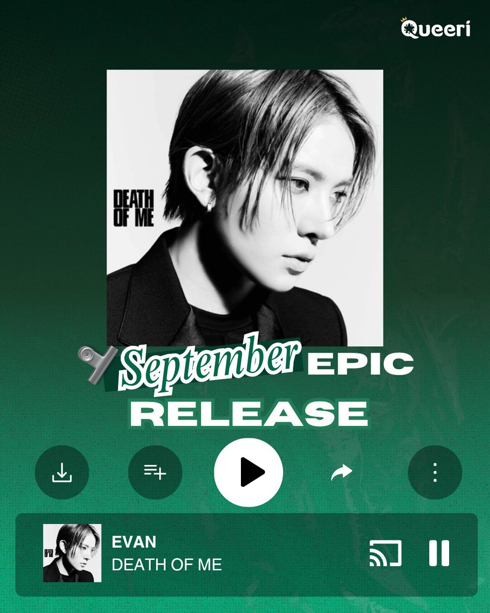 queeri_official's tweet photo. Support #DEATH_OF_ME by #EVAN for #Queeri SEPTEMBER EPIC RELEASE

End: September 28, 2026 at 1 PM (GMT+7)
#Queeri_Vote https://t.co/XWioNBHKYp