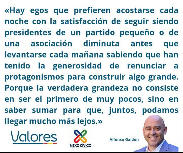 NEXOVALORESesp's tweet photo. Hoy es el día que puede cambiar el rumbo de la política española. Que la sociedad civil y la política vayan de la mano en un proyecto esperanzador es una buena noticia. 

Hora de abandonar egos. 
@alfonsojgaldon 
@valores_espana 
@reunificacion_ https://t.co/UOzRrXquPa