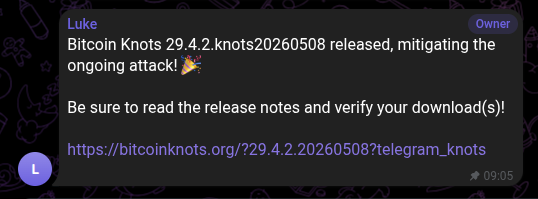 zndtoshi's tweet photo. Emperor Luke has released a UASF that freezes miner rewards on his chain to 45 days after maturity (100 blocks).

In practice their chain is not censorship resistant and coins can be frozen by social demand.
Very similar to Ethereum.
https://t.co/4tciX5SL8P https://t.co/HfoJNwGT2g