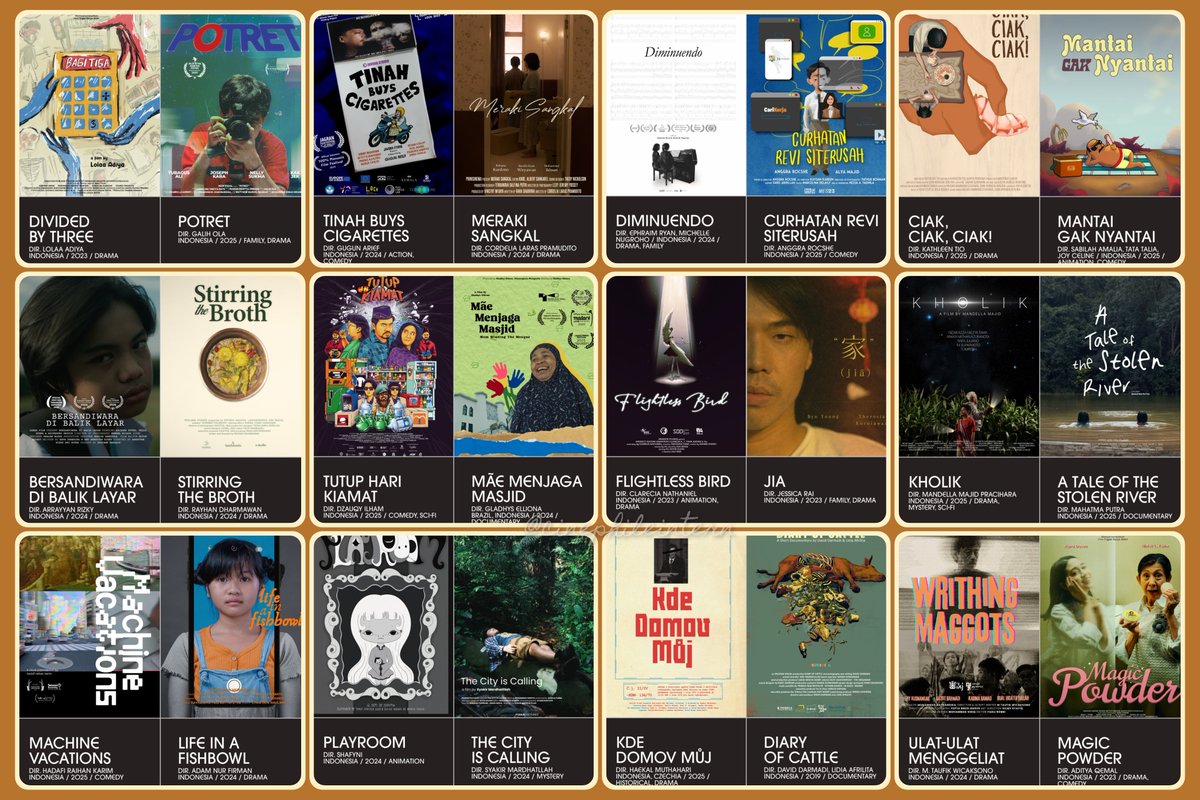 cinephileintern's tweet photo. 24 film pendek ini udah bisa ditonton di Vidio dari 20 Sept - 20 Oct! #JFW2026 https://t.co/EyDV0vjc2E