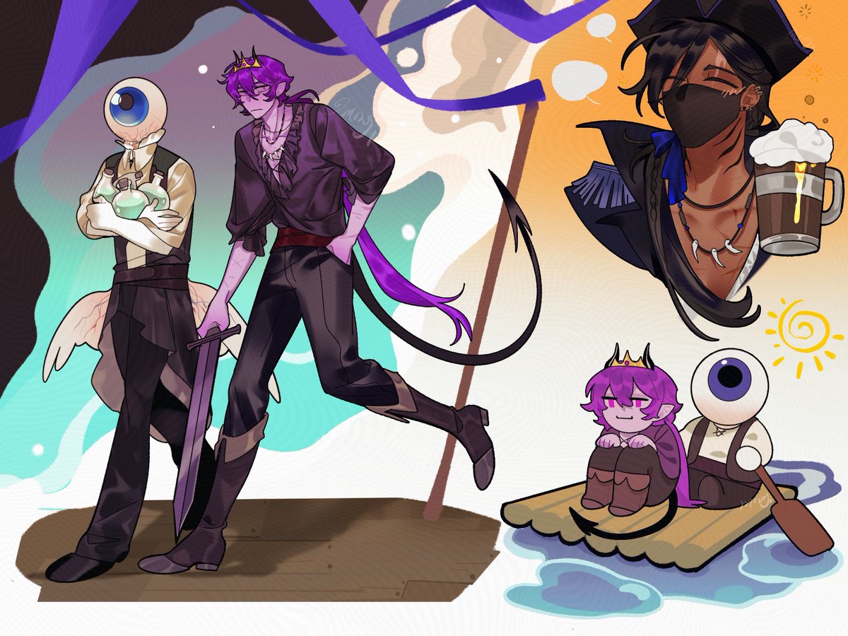 RZkudan's tweet photo. I had only just seen the S2 Pirate Civilization, and then he died.
#UnstableSMPfanart #wemmbufanart #jadenmanfanart #eggchanfanart https://t.co/mtVFSdKrmE