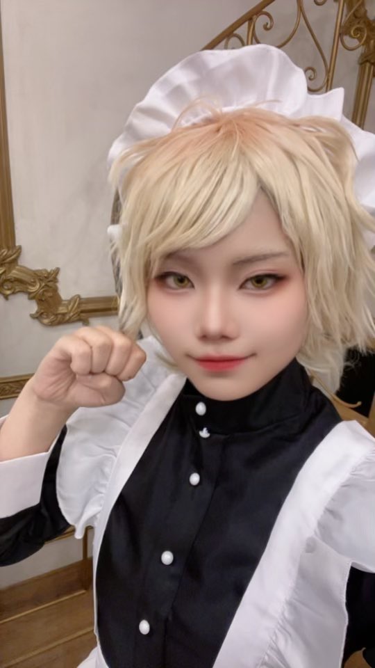 yukimachi_setu's tweet photo. #メイド男士喫茶belezaへようこそ0921 
⚠捏造
3着目は猫殺しくんのメイド姿！ https://t.co/jdbxfyZP6I