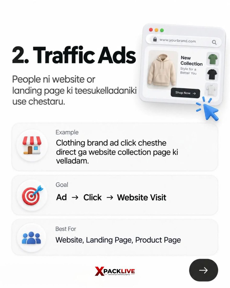 Xpacklive's tweet photo. 🚀 What types of ads can businesses run?

From social media and search ads to display and video advertising, businesses have multiple ways to reach their target audience.
The right format depends on your goals, audience, budget, platform, and region.
#Xpacklive #marketingagency https://t.co/2gcYWqRFMo