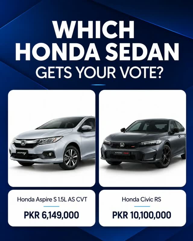 EvanPetigncg3's tweet photo. Which Honda sedan gets your vote: the Aspire S 1. 5L AS CVT or the Civic RS? Share your pick in the comments! https://t.co/aiENyzg8Xu