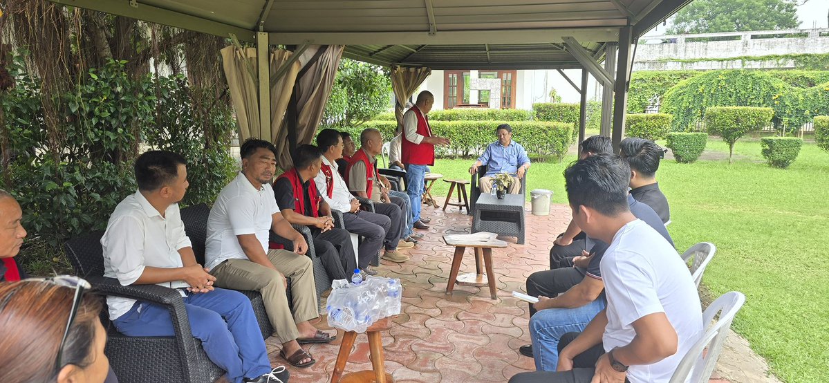 jacob_zhimomi's tweet photo. An insightful meeting with the Aghunaqa Area frontal organisations today. Their unwavering cooperation and unconditional support towards developmental activities are deeply valued. Wishing them lasting success in their service to society. 
@narendramodi @AmitShah @NitinNabin @blsanthosh 
#Nagaland
#Niuland
#ConstituencyUpdate