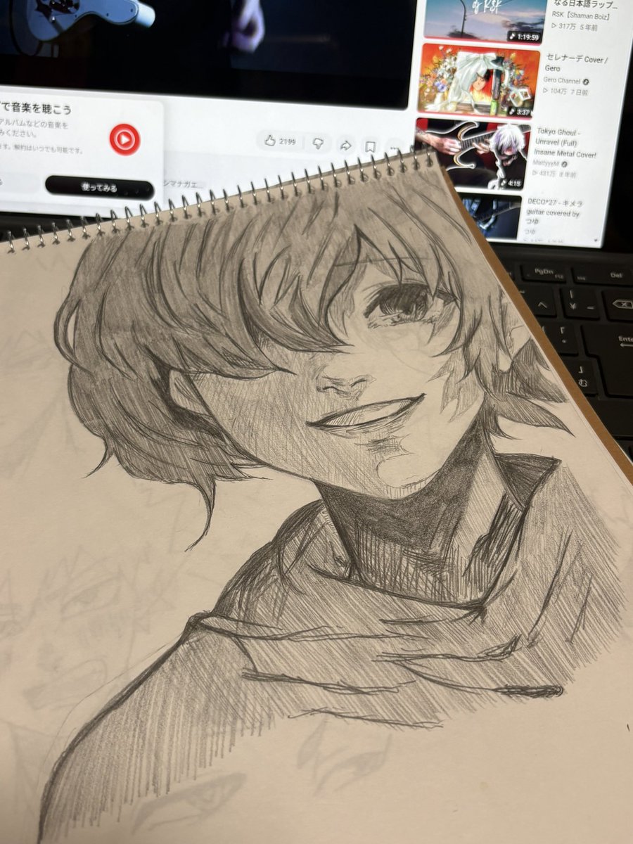 TXTMyth's tweet photo. 最近また東京喰種ムーブが凄くて………石田スイ先生の絵は描いてて楽しい https://t.co/fUpaX6Ifz9
