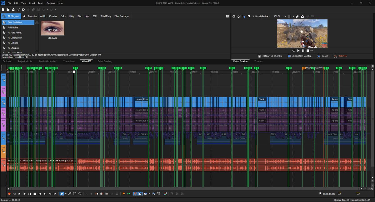 Ahm2dYT's tweet photo. For context, AI did that under 30 minutes. It controlled my PC, accessed Sony VEGAS and it finished something that would take me 2-3 weeks to do or would cost me $800 on editors. @OpenAI ASTRA is insane. https://t.co/h1HO6ij80s