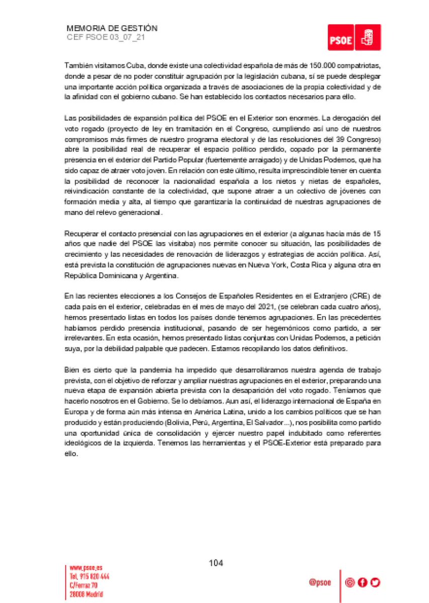 eldebate_com's tweet photo. El Gobierno y Ferraz niegan cualquier vinculación entre la ley de nietos y un interés electoral del PSOE

📰❌ El Debate revela documentos de la dirección socialista para «recuperar el espacio político perdido» y su «expansión política» en el exterior https://t.co/qaspgvlIkl