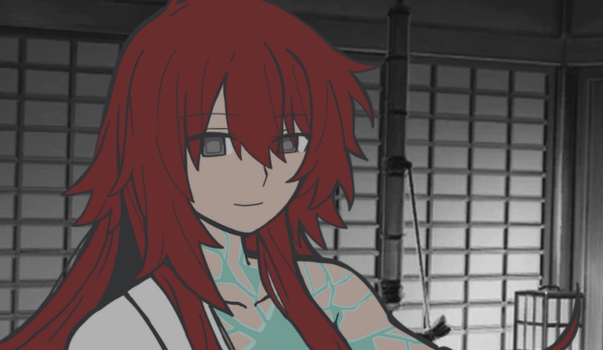 H0NJ0MASAMUNE's tweet photo. ( with her free hand, she presses her fingers onto his lips.
looking at him with all the interest of teasing this out. )

Sshhhhh.

Let's take it slow, 'kay .ᐣ
Giving nicknames comes naturally, patience, Zander. https://t.co/mCra5mpK3P