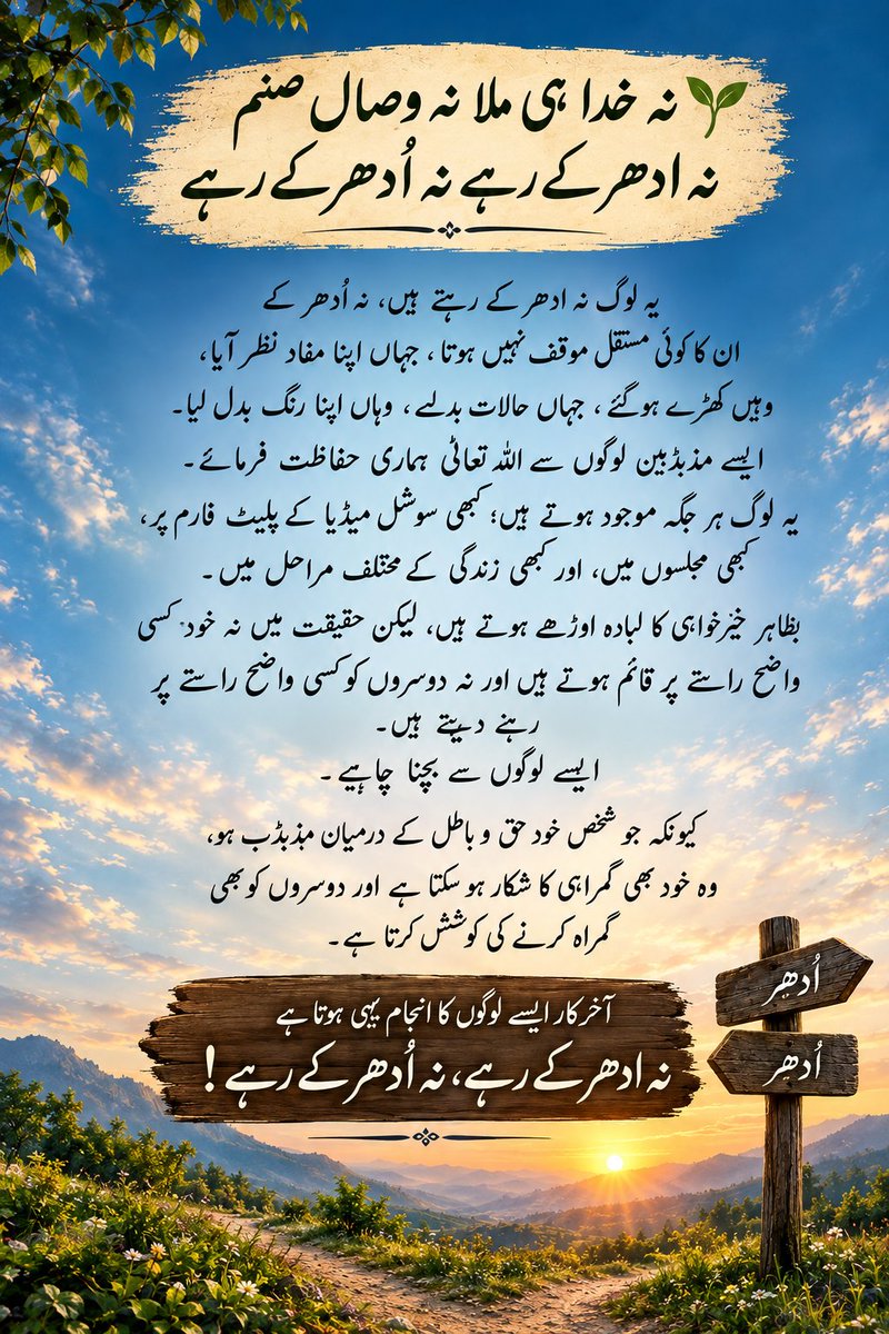 muhammad_Ak48's tweet photo. 🌱نہ خدا ہی ملا نہ وصالِ صنم
      نہ اِدھر کے رہے نہ اُدھر کے رہے https://t.co/ZyB6ySthJz