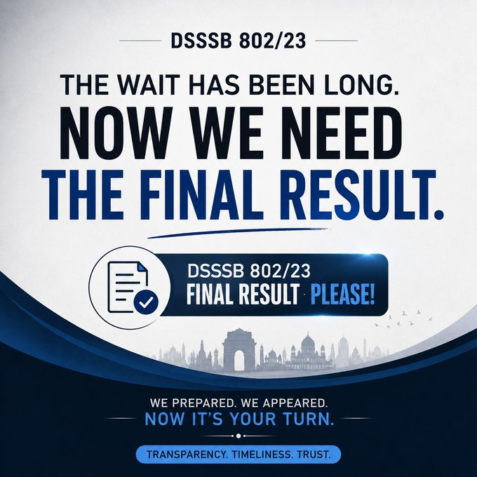 ItsBlankCanvas's tweet photo. Please process the result as soon as possible for DSSSB 802/23 Post, It's been over 3 years now

@dsssbofficial #ReleaseDass4TypingResult  
#ReleaseDass4Edossier
@dsssbofficial @LtGovDelhi @DelhiGovDigital @SandhuTaranjitS @LokNiwasDelhi @Cockroachisback

#dsssb https://t.co/uJhu0zyOh4