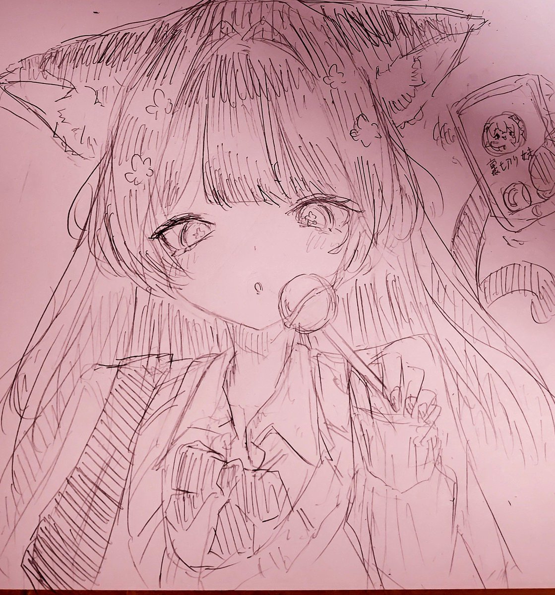 MarioYupio's tweet photo. 暇なので落描き
 #ねむ画 https://t.co/niddV8BaTK