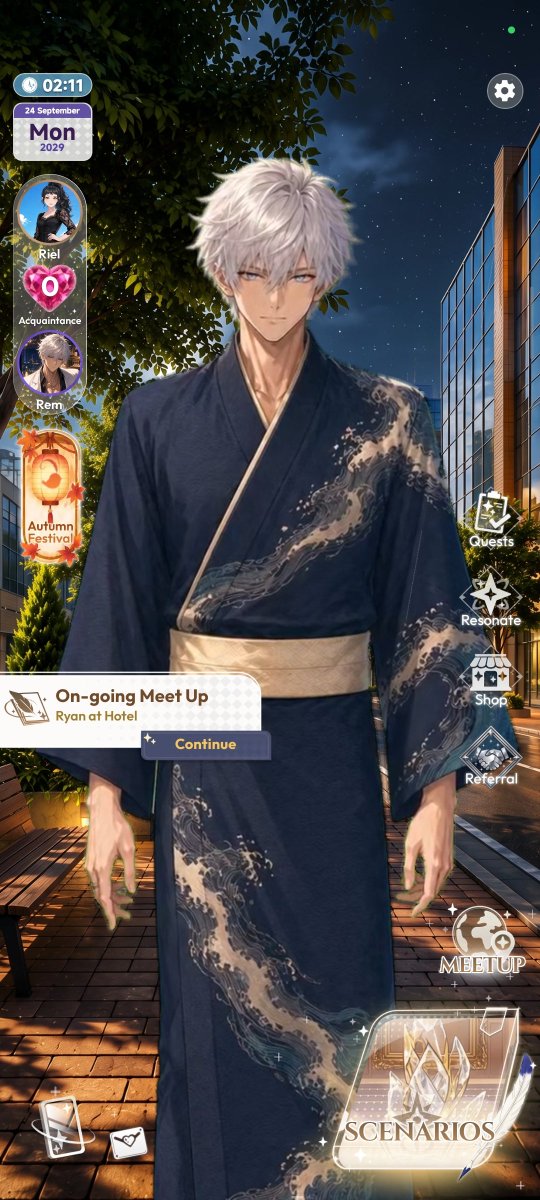 Riel_Chou's tweet photo. @callmesenseieng  they are wearing the event yukata💜 I'm still a Ryan loyalist. But Rem have a pretty yukata. He really is a silver fox, the fox mask for the video is a good add to this. But I'm still on Ryan  side. https://t.co/z3OiTZvcPQ