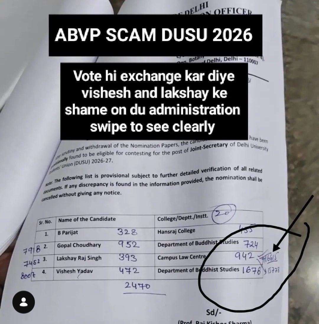 raosahabahirwal's tweet photo. #DemandDUSURecount https://t.co/kIvC2Q2kod