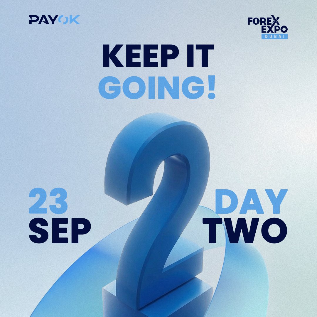 PAYOKPayment's tweet photo. Day 2 at Forex Expo Dubai 2026! 🇦🇪

📍 Dubai World Trade Centre, Dubai
📌 Booth 71

📧 Book a meeting: [enquire@payok.com]
📱 Telegram: @payokpayments

See you at Booth 71! 👋

#PAYOK #ForexExpoDubai #ForexExpoDubai2026 #Forex #Fintech #GlobalPayments #PaymentSolutions https://t.co/tHxC7BAbrF