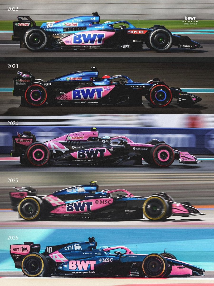 Nachez98's tweet photo. ❌ NADIE QUIERE EL ROSA de BWT 

Con Gucci llegando a Alpine, BWT busca alternativas para 2027

😅 Haas ya ha avisado: "NO vamos a tener coches rosas"

👉 Y Cadillac es ahora mismo el único equipo sin title sponsor confirmado

📰 AMuS https://t.co/zIHblrs5aV