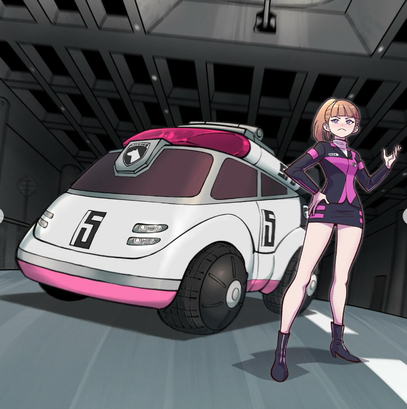 SPDDekaPink5's tweet photo. Do not ever forget, this is Umeko's car~ https://t.co/iLCEbcl7Yc