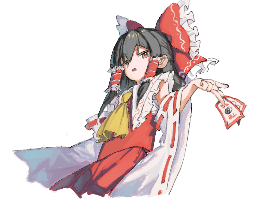 naruse_naru1's tweet photo. 絵茶で描いたれいむ https://t.co/2prAuc2BN7
