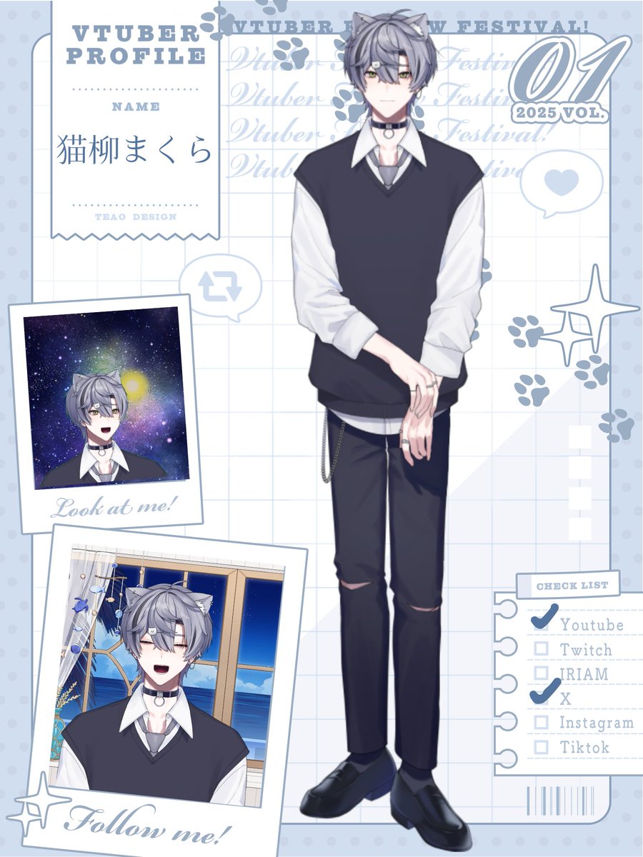 nekoyanagi_vt's tweet photo. ✨🩶#9月のVTuberフォロー祭り‍🩶✨

\大好きなゲームを好きなだけ！/
#新人Vtuber の
猫柳まくら(ねこやなぎ まくら)です🐾💤

友達は無限募集中
よかったら遊びにきてね🎮
🩶♻️💭巡回！

総合：＃猫柳まくら
配信：＃なまくらいぶ
FA：#まくらぱれっと
（活動で使用させていただく場合がございます） https://t.co/QLAMlPls1E