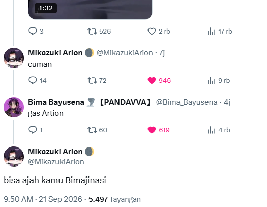fushitobio's tweet photo. what if klo bima tb2 ngajak arion cover bareng 👀BOLEH BGT DUO UNGUQ, cmn bisa bantu amin aja 🧎‍♀️ https://t.co/X27zB5GQzo