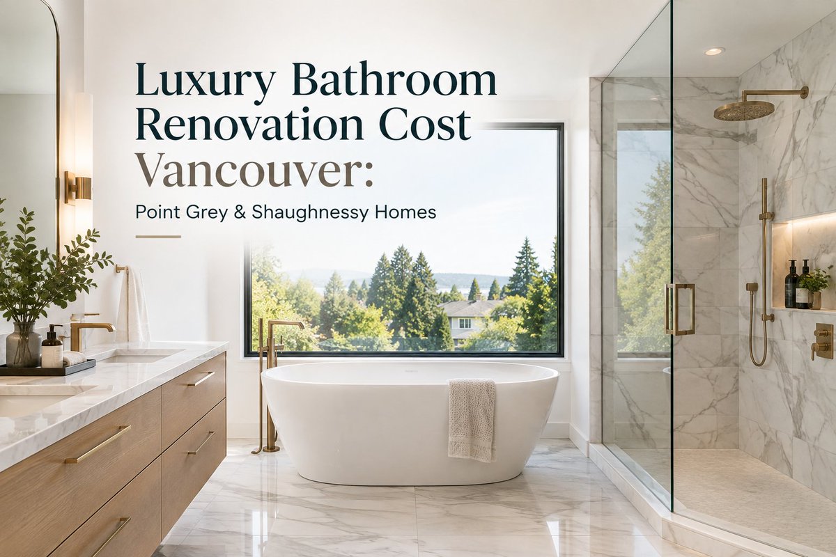 4localhomes's tweet photo. ✨ How much does a luxury bathroom renovation cost in Point Grey or Shaughnessy? 

Our 2026 guide covers $65K–$130K+ projects, premium materials, custom millwork, structural changes &amp; older-home costs. 

Read more: https://t.co/hPiPfHdMwc 

#VancouverRenovation https://t.co/AOJOsYDqBu