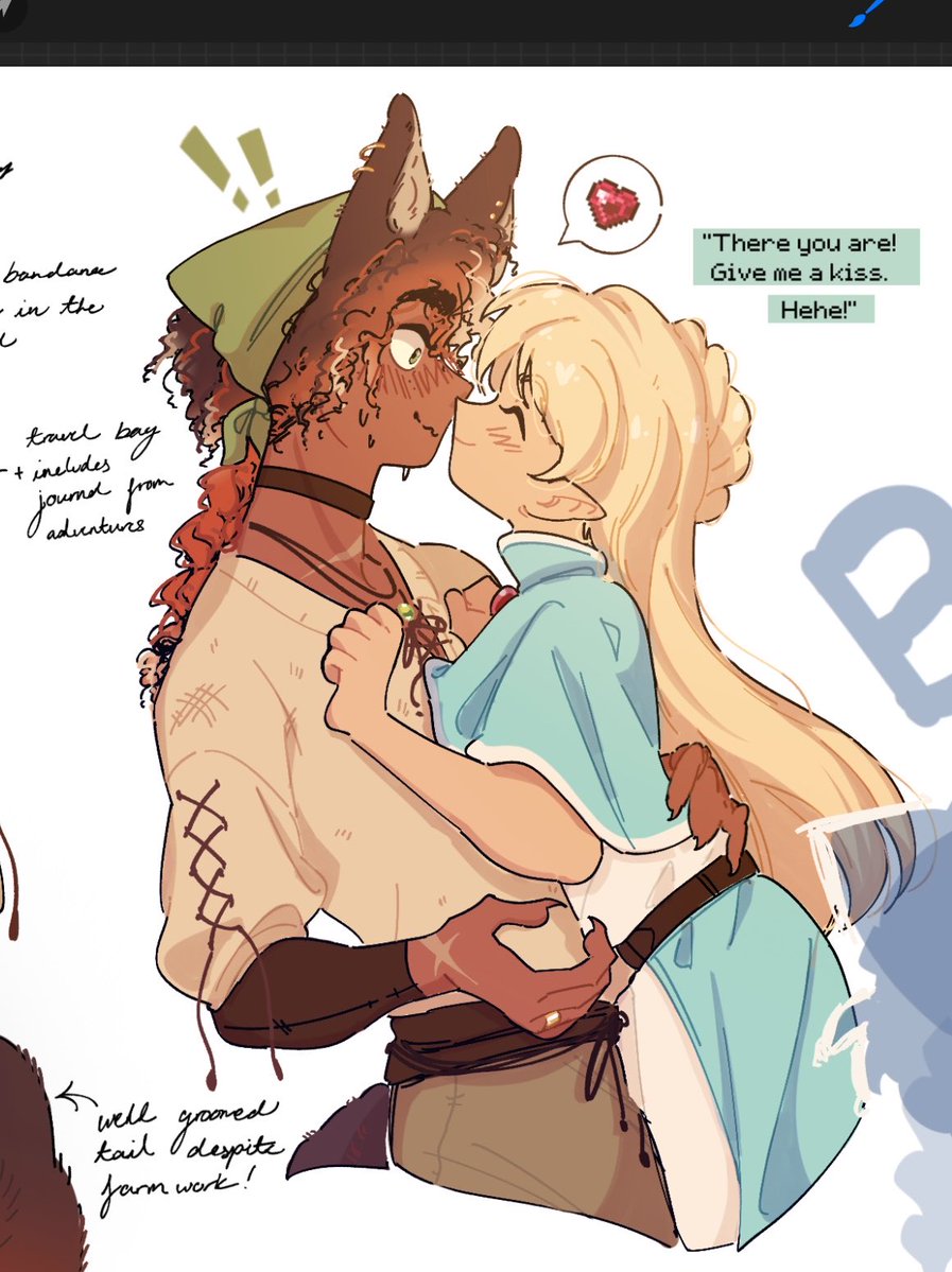 HoshinoRyuu_'s tweet photo. My silly awkward farmer n wife 🥹🌻
Based on one of Celine’s dialogues https://t.co/q3uCFjsick