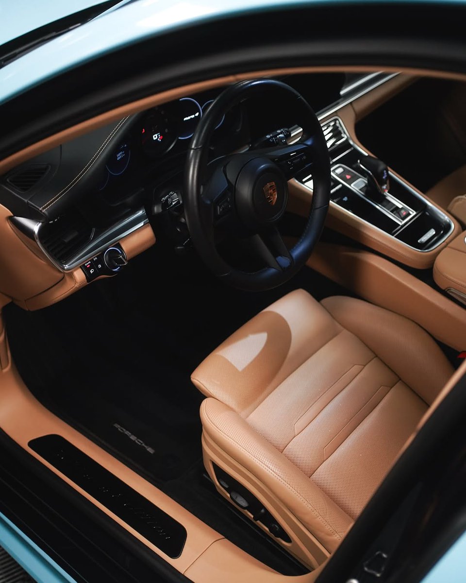 CrissyShildneck's tweet photo. Blue replaces blue, but the vibe is completely different! This Panamera is getting a color change and will shine. https://t.co/p6TMPhyrg9