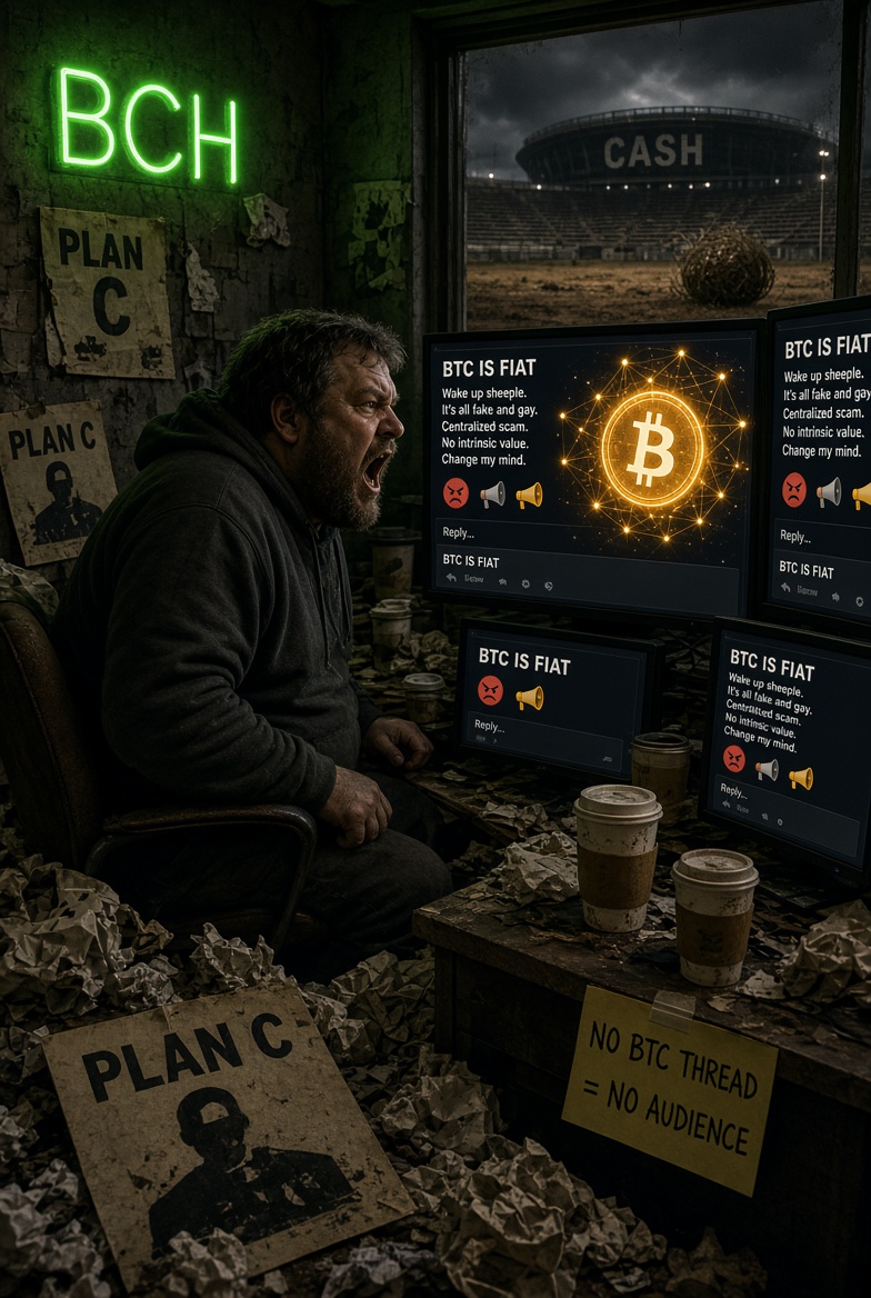 LukFromMo0n's tweet photo. Bch cahser be like?! #bch @Bit_Faced this is you day? Talking shit ...because otherwise you have nothing, since BCH posts apparently don't generate any attention. #fork #dead coin https://t.co/M7EMxfiLZS
