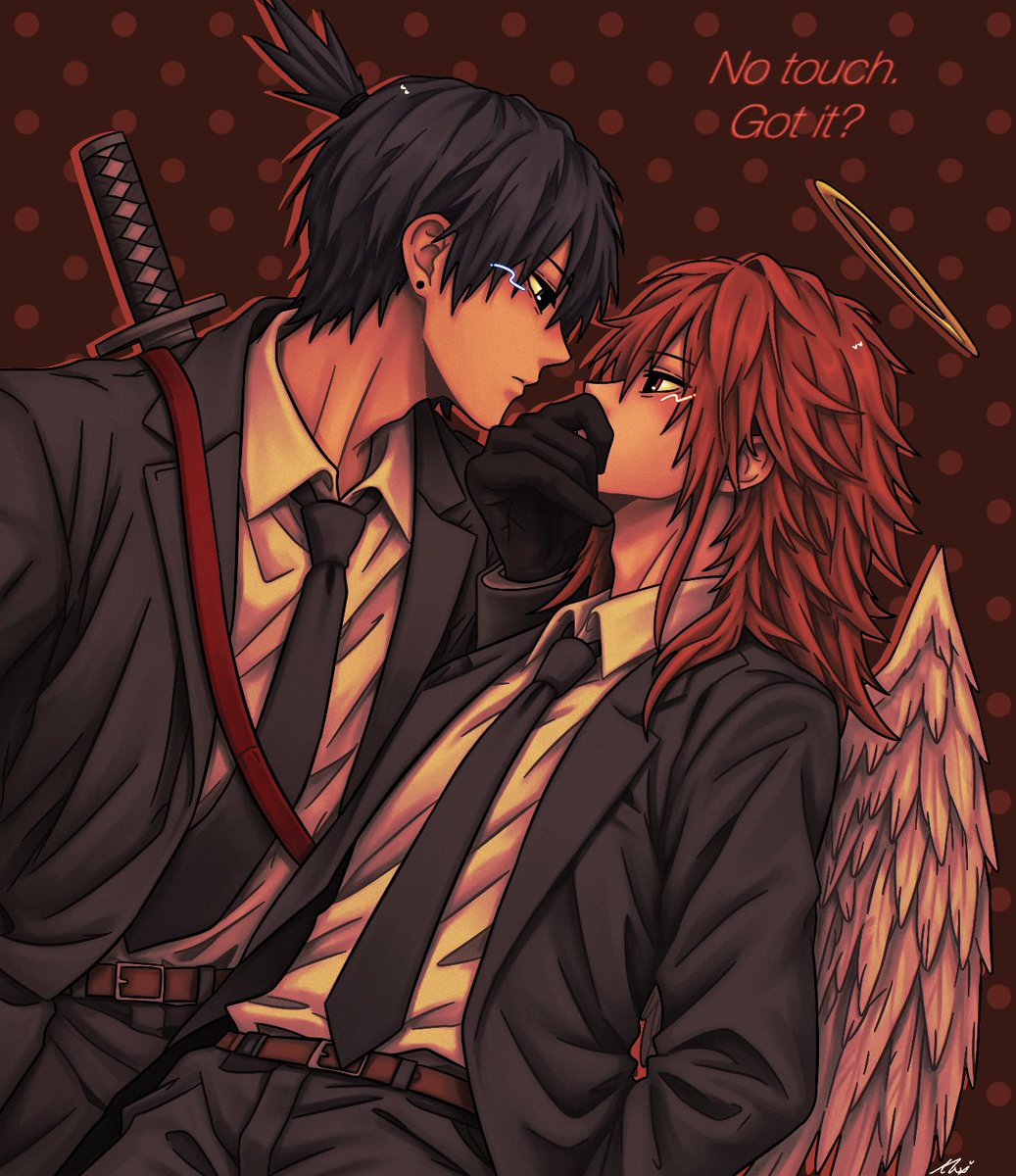 mikeymeww's tweet photo. "no touch.” yeah okay buddy

#chainsawman #akiangel #アキ天 https://t.co/8ylJYowIhk