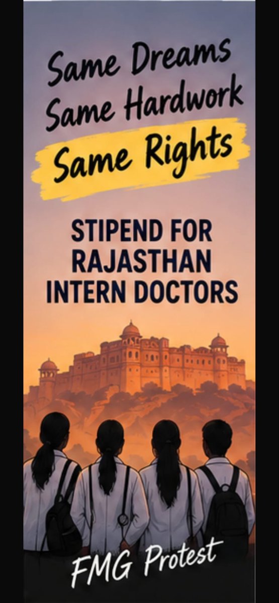 Dharmendra41287's tweet photo. Respected Sir @narendramodi 

We are FMG interns, and today marks the 6th day of our peaceful protest at DME Jaipur.

With utmost respect, we humbly request your kind attention to our concerns and appeal for a fair timely decision! 

#राजस्थान_FMG_विद्यार्थियों_को_न्याय_दो https://t.co/zezesYX03E