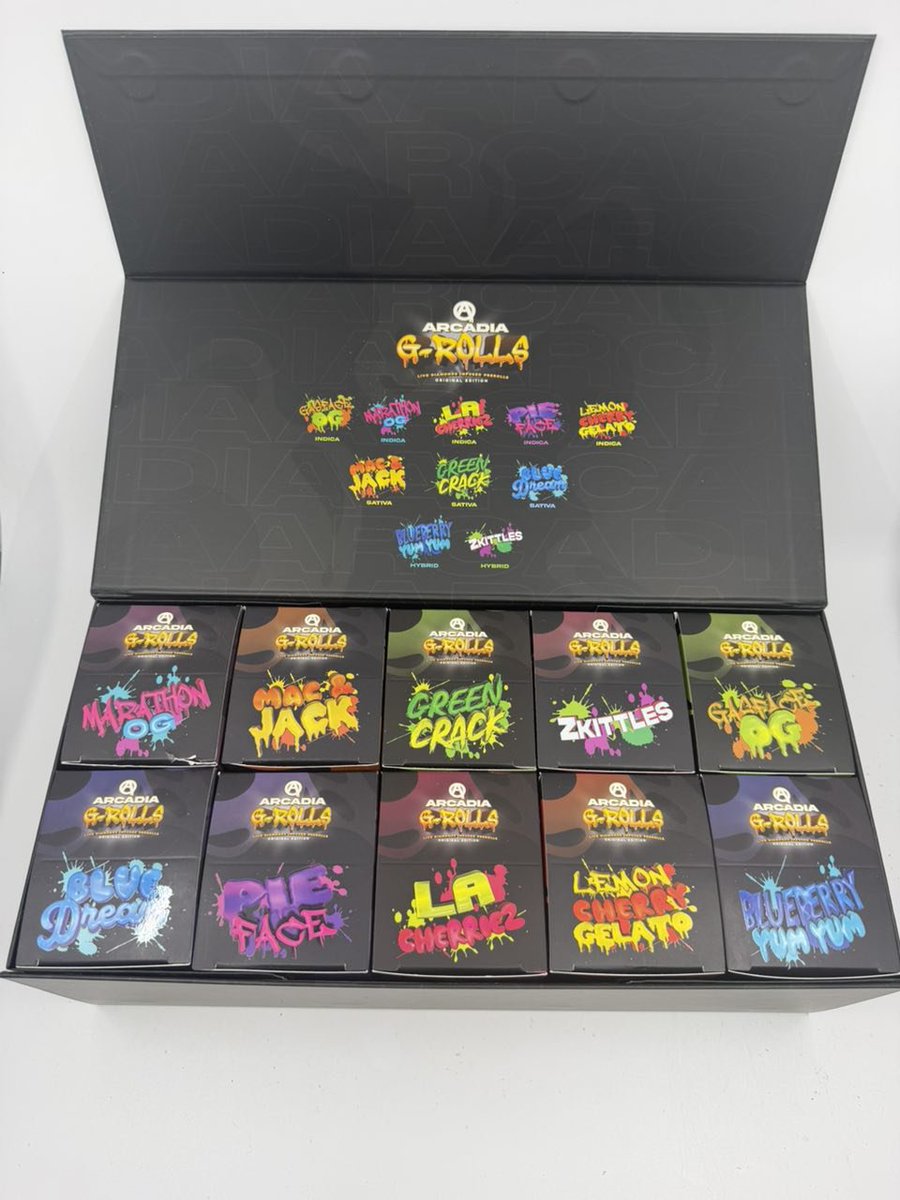 Pack_pro_'s tweet photo. Arcadia G Rolls 

250 1 gram Joints 

1 box 900
2 boxes 850 each
5 boxes 800 each
10 boxes 750 each https://t.co/API2SxvN4a